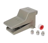 4F210-08L Interruptor de pie neumático con kit de bloqueo, cuerpo de válvula de aleación de aluminio, pedal antideslizante, resistente a alta presión hasta 1.5 MPa para aplicaciones de estampado