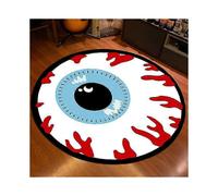 4ft Halloween Rug Vintage Spider Web Ghost Hand And Skull Head Occult Horror Area Rug Cool Indoor Floor Mat Decor Non-slip Carpet for Living Room Bedr