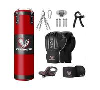 4FT Oxford Punching Bag Set for Adults, Includes 12OZ Gloves, Chains, Hand Wraps - Compatible with MMA Karate Kickboxing Boxing 2025