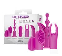 4Fun Bala Vibrador y 4 Fundas USB Impermeable Silicona de Latetobed