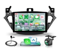 4G+128G Android Radio Coche para Opel Corsa E 2015-2019/Opel Adam 2013-2016 Inalámbrico Carplay Android Auto 9 Pulgadas Incell Pantalla Táctil Radio con GPS WiFi Bluetooth FM/RDS/EQ/SWC Cámara Trasera
