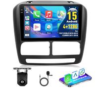 4G+128G Carplay Radio de Coche para Fiat Doblo 2010-2015 para Combo 2011-2018 con Android Auto, 9'' Car GPS Navi Android 13 Pantalla Táctil Bluetooth/WiFi/FM/RDS/SWC/HiFi/Canbus+AHD Cámara Trasera
