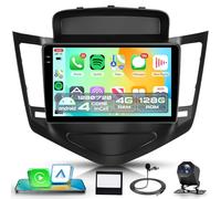 4G+128G Inalámbrico Carplay Android Radio Coche para Chevrolet Cruze J300 2008-2014 9 Pulgadas Incell Pantalla Radio Coche Android Auto GPS Navi WiFi Mirror Link Bluetooth FM/RDS EQ/SWC Cámara Trasera