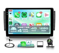 4G+128G Inalámbrico Carplay Android Radio Coche para Peugeot 2008 208 2012-2018 10.1 Pulgadas Incell Pulgadas Radio Coche con Android Auto GPS Navi WiFi Bluetooth Mirror Link FM/RDS EQ Cámara Trasera