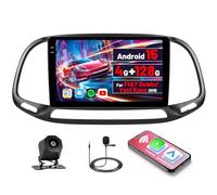 [4G+128G] Inefala Android 15 Radio Coche para FIAT Doblo/Yeni Kasa 2015 con Wireless Carplay Android Auto, 9" Pantalla Autoradio con GPS WiFi RDS/FM Bluetooth EQ SWC Cámara Trasera Mic