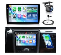 4G+128G Radio de Coche Android para Audi A4 S4 RS4 B6 B7 8E 2000-2009 9 Pulgadas Pantalla INCell con Inalámbrico Carplay Android Auto Navegación GPS Mirror Link Bluetooth WiFi/FM/RDS/EQ Cámara Trasera
