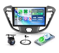4G+128G Radio de Coche para Ford Transit Custom Tourneo 2013-2018(con Pantalla) 9" Pantalla IN-Cell Android 15 CarPlay Inalámbrico Android Auto GPS Mirror Link Bluetooth WiFi/FM/RDS/EQ Cámara Trasera
