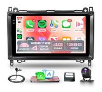 4G+128G Wireless Carplay Android Radio Coche para Mercedes Benz A/B Class W169 W245 B200 W639 Vito Viano W906 Sprinter 9 Pulgadas Incell Pantalla Radio Android Auto GPS Navi WiFi Bluetooth FM/RDS EQ