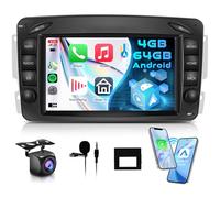 4G+64G 7'' Android Radio Coche para Mercedes Benz W168 W203 CLK C209/W209 SLK/W170 W463 W639 Viano Vito Vaneo con Carplay Android Auto Inalámbrico Nav GPS Mirror Link Bluetooth WiFi/FM/RDS/EQ/SWC