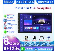 Hizpo Android Autoradio Autoradio 7 pulgadas Universal WIFI GPS Audio para coche reproductor Multimedia para Hyundai Nissan Toyota Kia Volkswagen 2G 32G no Carplay