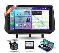 4G 64G 8 Core,Podofo 9" Radio de Coche Bluetooth para Opel MERIVA 2009-2014 Carplay Android Auto Wireless, 1280x720,WiFi GPS Navi HiFi/RDS/FM DSP,Android Radio 2 DIN con Back up cámara AHD