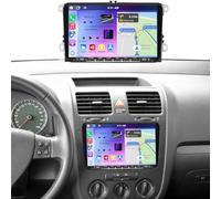 4G + 64G 9 pulgadas pantalla táctil Android 14 Autoradio para VW Golf Mk5 | 2 DIN para Golf Mk5 con inalámbrico CarPlay Android Auto WiFi Bluetooth GPS Navegación FM RDS Radio SWC AHD Cámara de visión