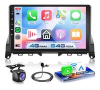 4G+64G Android 13 Radio Coche para Mercedes Benz C Classe W204 S204 2006-2011, 9'' HD Pantalla Táctil de Autoradio con Carplay Android Auto Inalámbrico GPS Wi-Fi USB Bluetooth 5.0 Radio FM RDS Cámara