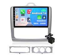 4G 64G Android 14 Car Multimedia Stereo Android Radio para Ford Focus Mk2 Mk3 Exi MT 2 3 2004-2011 Wireless Carplay Android Auto GPS Navigation WiFi Bluetooth SWC + Backup Camera