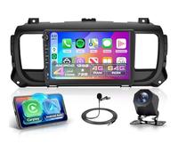 4G+64G Android Autoradio per Citroen Jumpy 3/Peugeot Expert/Toyota Proace 2016-2021 Inalámbrico Carplay Android Auto, 9 Pollici Incell Touchscreen Radio GPS WiFi Bluetooth FM/RDS EQ/SWC Cámara Trasera