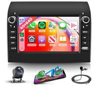 4G+64G Android Radio Coche para Fiat Ducato 2008-2015/Peugeot Boxer 2/Citroen Jumper 2011-2015 Inalámbrico Carplay Android Auto 7 Pulgadas Pantalla Táctil Radio GPS Navi WiFi Bluetooth FM/RDS EQ/SWC