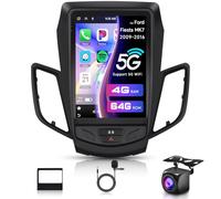 4G+64G Android Radio Coche para Ford Fiesta MK7 2009-2016 9.7'' Pantalla Táctil con Carplay Android Auto Inalámbrico Nav. GPS Mirror Link Bluetooth WiFi FM/RDS/EQ/SWC Cámara Trasera