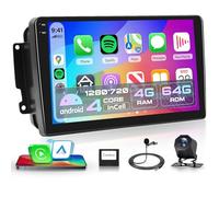 4G+64G Android Radio Coche para Mercedes Benz W203 W210 W168 R170 Vaneo Vito Viano Inalámbricos Carplay Android Auto 9 Pollici Incell Pantalla Táctil Radio GPS Navi WiFi Bluetooth FM/RDS EQ/USB/SWC