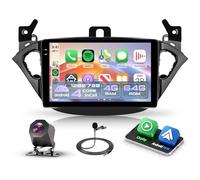 4G+64G Android Radio Coche para Opel Corsa E 2015-2019/Opel Adam 2013-2016 Inalámbrico Carplay Android Auto 9 Pulgadas Incell Pantalla Táctil Radio GPS Navi WiFi Bluetooth FM/RDS/EQ/SWC Cámara Trasera