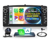 4G+64G Android Radio Coche para Toyota Corolla E120 E130 2000-2007 BYD F3 2006-2013 Inalámbrico Carplay Android Auto 7 Pulgadas Incell Touchscreen Radio GPS WiFi Bluetooth FM/RDS EQ/SWC Cámara Trasera