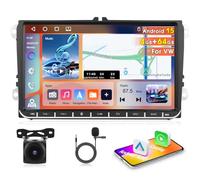 [4G + 64G] Autoradio Motorsi for VW/Seat/Passat/Golf/Polo/Skoda, Android 15.0, Carplay Sans Fil, écran Tactile HD 9'', 2 DIN, Audio stéréo, Avec Android Auto, Bluetooth, GPS, SWC, EQ, FM, RDS et Mic