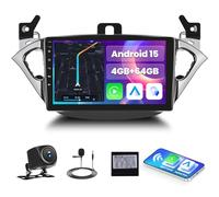 4G+64G GOHHDL Android 15 Radio Coche para Opel Corsa E 2015-2019/Opel Adam 2013-2016 con Carplay Android Auto, Radio Táctil de 9 Pulgadas 2Din con GPS Navi WiFi Bluetooth FM/RDS SWC Cámara&Mic