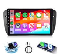 4G+64G Hodozzy Radio de Coche para Seat Ibiza MK4 6J 2009-2013 con Carplay Inalámbrico Android Auto Mirror Link,Pantalla Táctil de 9 Pulgadas con GPS Bluetooth WiFi 32EQ/DSP Radio FM/RDS, Cámara