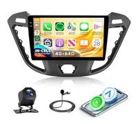 4G+64G Radio de Coche para Ford Transit Custom Tourneo 2013-2018(con Pantalla) 9" Pantalla IN-Cell Android 15 CarPlay Inalámbrico Android Auto GPS Mirror Link Bluetooth WiFi/FM/RDS/EQ Cámara Trasera