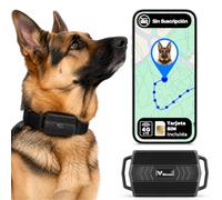 4G Collar GPS para Perros de Caza sin Suscripción, 3000mAh Localizador GPS Impermeable Control vía App, Múltiples Alertas, Seguimiento en Tiempo Real Anti Pérdida para Pastos, Vacas o Ovejas