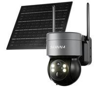 4G LTE Camara Vigilancia SIM,2K Camara Solar 4G,Videovigilancia sin Internet con Baterías de 10400mAh,Detección de Movimiento,Visión Nocturna a Color,Seguimiento Automático,Audio de Dos Vías,IP66