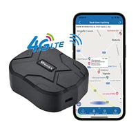 4G LTE GPS Tracker, GPS Tracker Car 10000mAh 80 Days Standby Imán Fuerte Rastreador a Prueba de Agua y Localizador GPS antipérdida para vehículo Coche Barco Camión Dispositivo de Seguimiento