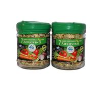 4G - Mezcla Griega de 7 Verduras Secas, 2 x 70g (Total 140g) | Ensaladas, Aperitivos y Cocina Mediterránea