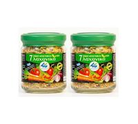 4G - Mezcla Griega de 7 Verduras Secas - Pack de 2 x 70 g (Total 140 g) - Ideal para Ensaladas, Aperitivos y Cocina Mediterránea