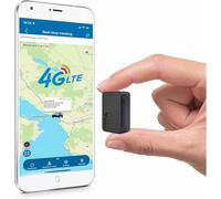 4G Mini Localizador GPS para Coche con Tarjeta SIM 1500mAh Batería 60 Días en Espera Localizador Localización en Tiempo Real con Alarma SOS Imán Impermeable Rastreador GPS para Múltiples Países TK903