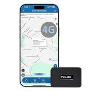 4G Mini Localizador GPS para Coche Moto Bicicleta Sin Suscripción 1500mAH Batería Larga Espera Magnético IP65 Impermeable Antirrobo Rastreador GPS con Posicionamiento de SMS y App TK913 4G