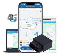 4G OBD Localizador GPS para Coche,TKMARS OBD Plug&Play GPS Tracker con Sistema de Alarma,protección antirrobo para Coche, localización en Tiempo Real, App localización en línea,TK816