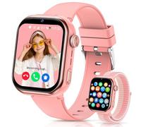 4G Reloj Inteligente Niña, IP68 Impermeable Smartwatch Niñas con GPS y Llamadas, Doble Cámara, Videollamada, Chat de Voz, SOS, Modo Escuela, Linterna, Podómetro Reloj Inteligente Niñas y Niños Rosa
