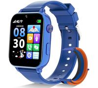 4G Reloj Inteligente Niño, Smartwatch Niños con GPS, Videollamadas, Chat de Voz, SOS, Modo Clase, WiFi, Juegos, Cámara, Reloj Niños Regalo para Niñas niños 4-12 años Regalo (Azul)