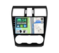 [4GB+64GB] Android 14 2 DIN Autoradio para Subaru Forester/XV/WRX 2013-2018-[Integrado CarPlay/Android Auto/DSP/GPS]-IPS 9 Pulgada Touch Screen-CAM+Mic-Dab/Bluetooth 5.0/AHD Cámara