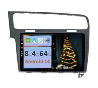 [4GB+64GB] Android 14 2 DIN Autoradio para VW Golf 7 Golf VII 2012-2020-[Integrado CarPlay/Android Auto/DSP/GPS]-IPS 10.1 Pulgada Touch Screen-CAM+Mic-Dab/Bluetooth 5.0