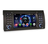 [4GB+64GB] Android 14 8 Core Autoradio Radio Coche para BMW X5 E53 Soporte GPS Navigador Wireless Carplay Android Auto DSP Bluetooth 5.0 WiFi Dab+ TPMS OBD2
