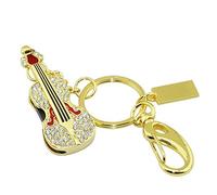 4GB Guitarra Shape USB Flash Drive USB Memory Stick Pulgar Unidades de Disco de USB 2.0 Pen Drive Pen Drive USB de Almacenamiento de Datos USB Flash Disk Drive Zip (Oro)
