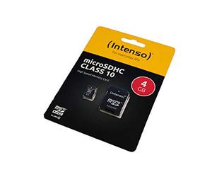 4GB Tarjeta de Memoria Compatible con Sony Ericsson Live with Walkman, microSDHC, Clase 10, HighSpeed, con Adaptador SD