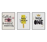 4Good Epictures WBK 1 Wild One - Juego de imágenes de escandinavian para habitación infantil, diseño moderno nórdico