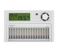 4GREEN CC 11B - Termostato de Pared a Pilas para Caldera, Termostato Programable Diario con Cursores, Instalación en Pared, Blanco