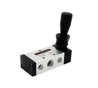 4H210-08 4H310-10 4H410-15 Válvula de control neumática de válvula manual de aire de 2 posiciones y 5 puertos Válvula de control accionada por palanca manual de 5/2 vías(Only Valve,4H210-08)