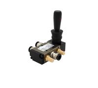 4H210-08 4H310-10 4H410-15 Válvula manual neumática de control operada por manija 5/2 vías con opciones silenciador y acoplamiento rápido(With 6mm fittings,4H310-10)