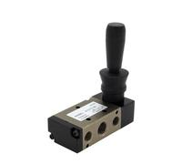 4H210-08 4H310-10 4H410-15 Válvula manual neumática de control operada por manija 5/2 vías con opciones silenciador y acoplamiento rápido(Without fittings,4H210-08)