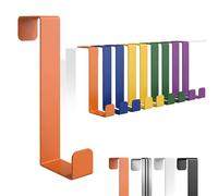 4happy Ganchos para puerta para colgar - 10 unidades resistentes ganchos para colgar ropa, percheros para puerta o puerta, perchero de puerta, multicolor