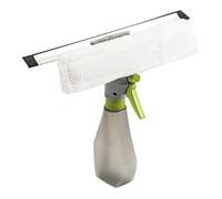 4home 801981 limpiador de ventanas con botella de spray integrada, Gris/Verde